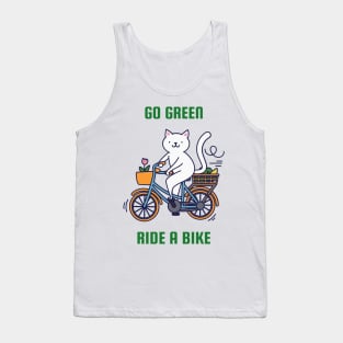 Go Green - Ride a Bike Tank Top